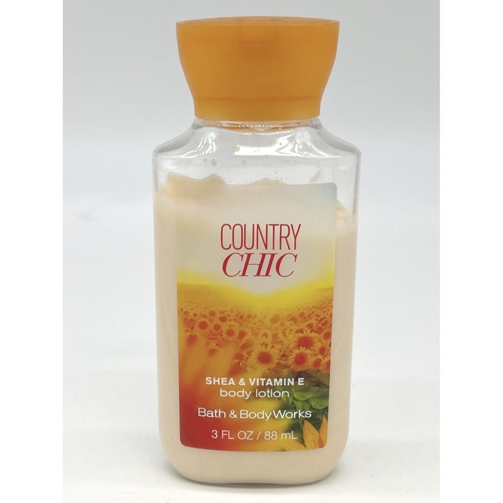 Bath Body Works Country Chic Body Lotion 3oz Travel Size Floral Country Retired